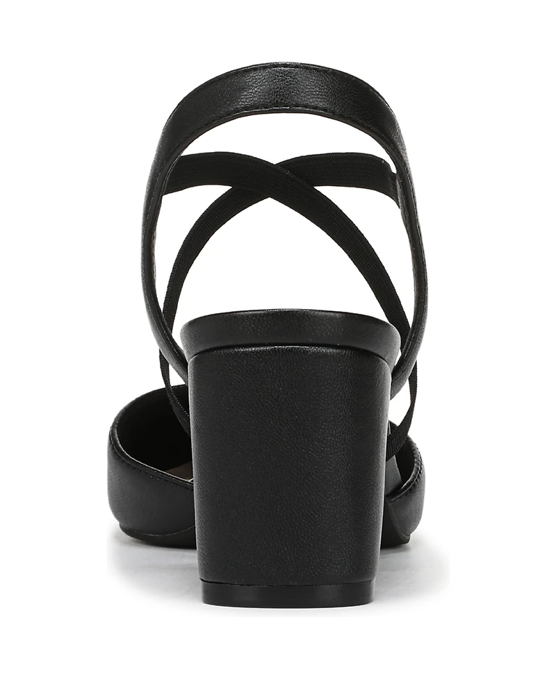 LifeStride Women's April Block Heel Ankle Strap Slingback Pumps