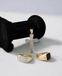 Men's Diamond Cross Pendant (1/2 ct. t.w) in 14k White Gold