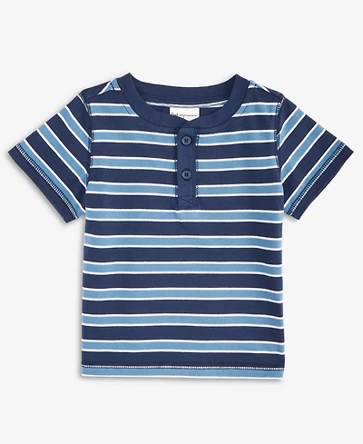First Impressions Baby Boys 3-24 Month Short-Sleeve Henley T-Shirt, Exclusively at Macy's