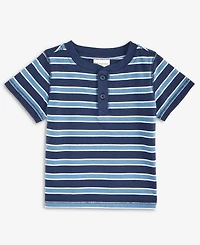 First Impressions Baby Boys 3-24 Month Short-Sleeve Henley T-Shirt, Exclusively at Macy's