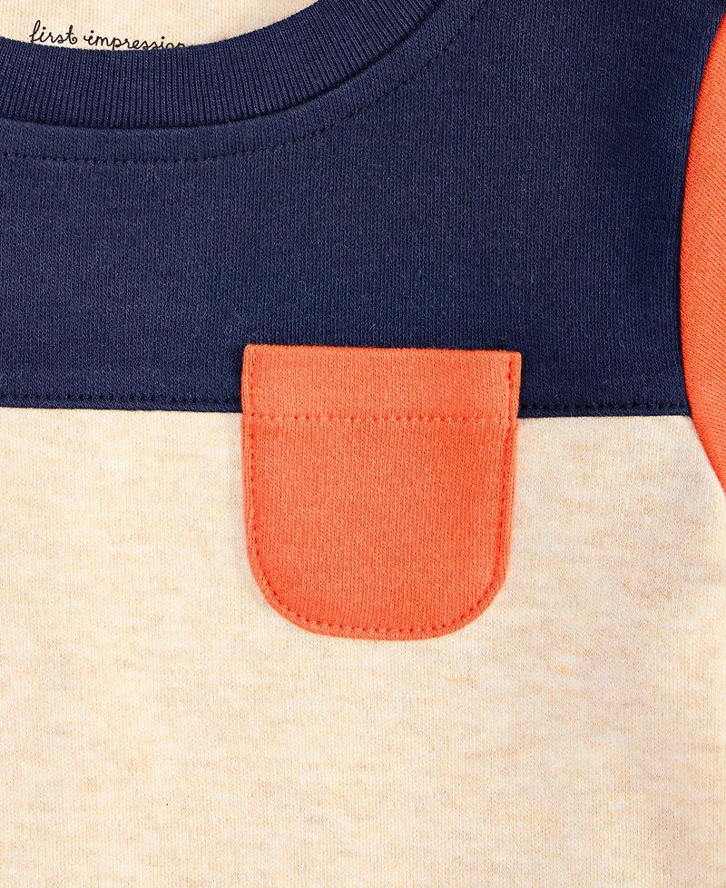 First Impressions Baby Boys Short-Sleeve 3-24 Month Colorblock T-Shirt, Exclusively at Macy's