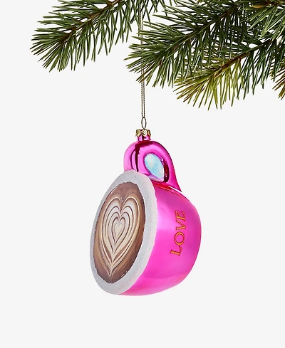 Holiday Lane Foodie Pink Coffee Cup Ornament, Macy's Exclusive