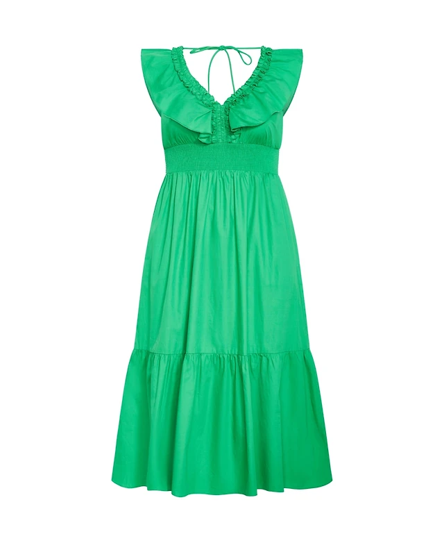 green emerald velvet dress Siena Women's Floral-Print Tie-Side Mini Dress  Postmoda