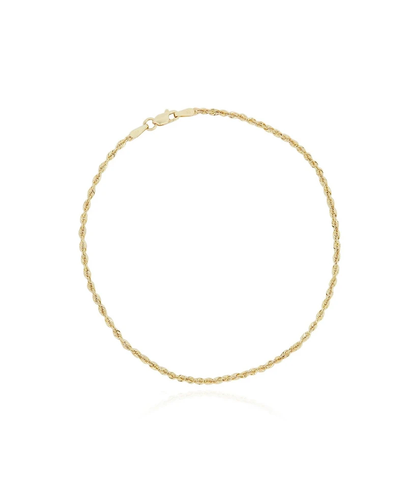 The Lovery Rope Chain Bracelet 2.5 millimeters 8 inches