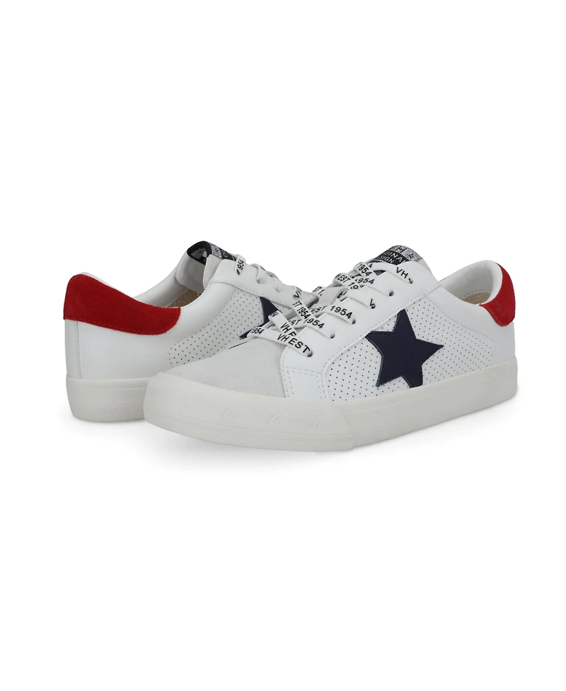 Grande - White Navy Red Women's's Sneaker by Vintage Havana