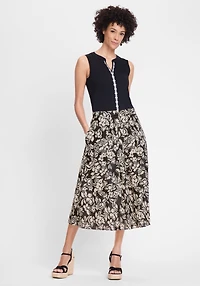 Olsen Women's Floral Midi Skirt