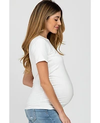 Pinkblush Maternity Blue Basic Short Sleeve Top