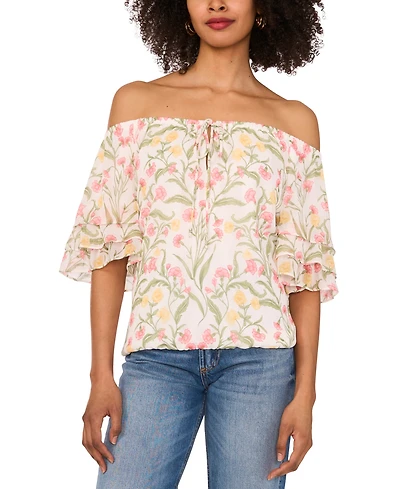 Vince Camuto Women's Off-The-Shoulder 3/4-Sleeve Top
