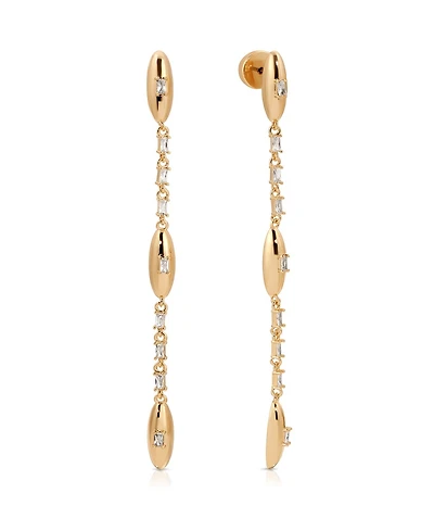 Ettika Oval Dome Linear Earrings