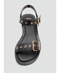 Mango Women's Die-Cut Straps Sandals
