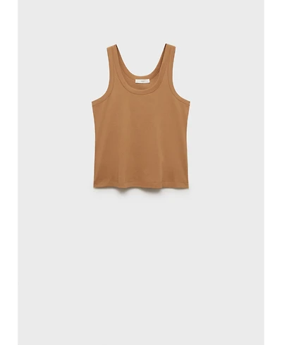 Mango Women's Cotton Strap Top