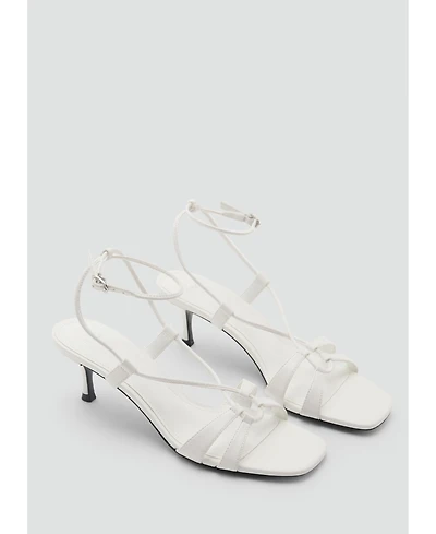 Mango Women's Combined-Strap Heeled Sandals