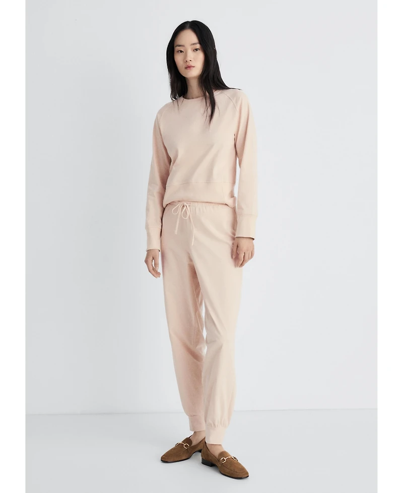 Mango Women's Soft Finish Cotton Pajama Pants