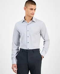 Alfani Men's Slim-Fit Long Sleeve Geo Pattern Button-Front Performance Dress Shirt, Exclusively at Macy's