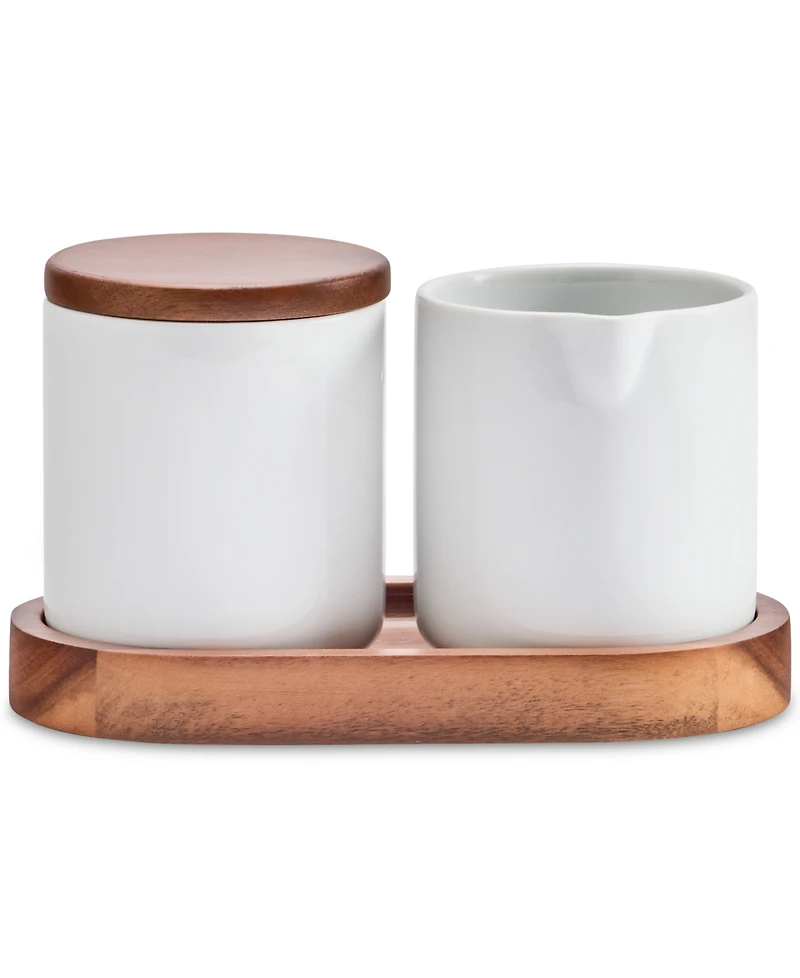 The Cellar Whiteware 4 Pc. Cream and Sugar Set, Exclusively at Macy's