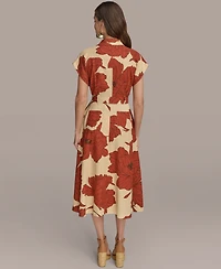 Donna Karan New York Women's Tie-Waist Shirtdress