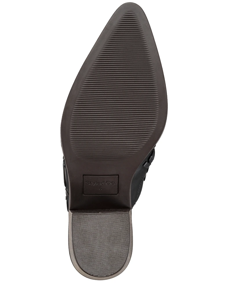 Style & Co Women's Lucyy Stitch Detail Block Heel Mules, Exclusively at Macy's