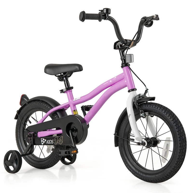 Kids Bicycle with Dual Brakes Training Wheels for Beginner Riders