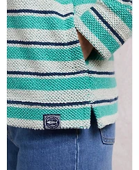 Weird Fish Women's Ally 1/4 Zip Stripe Hoodie