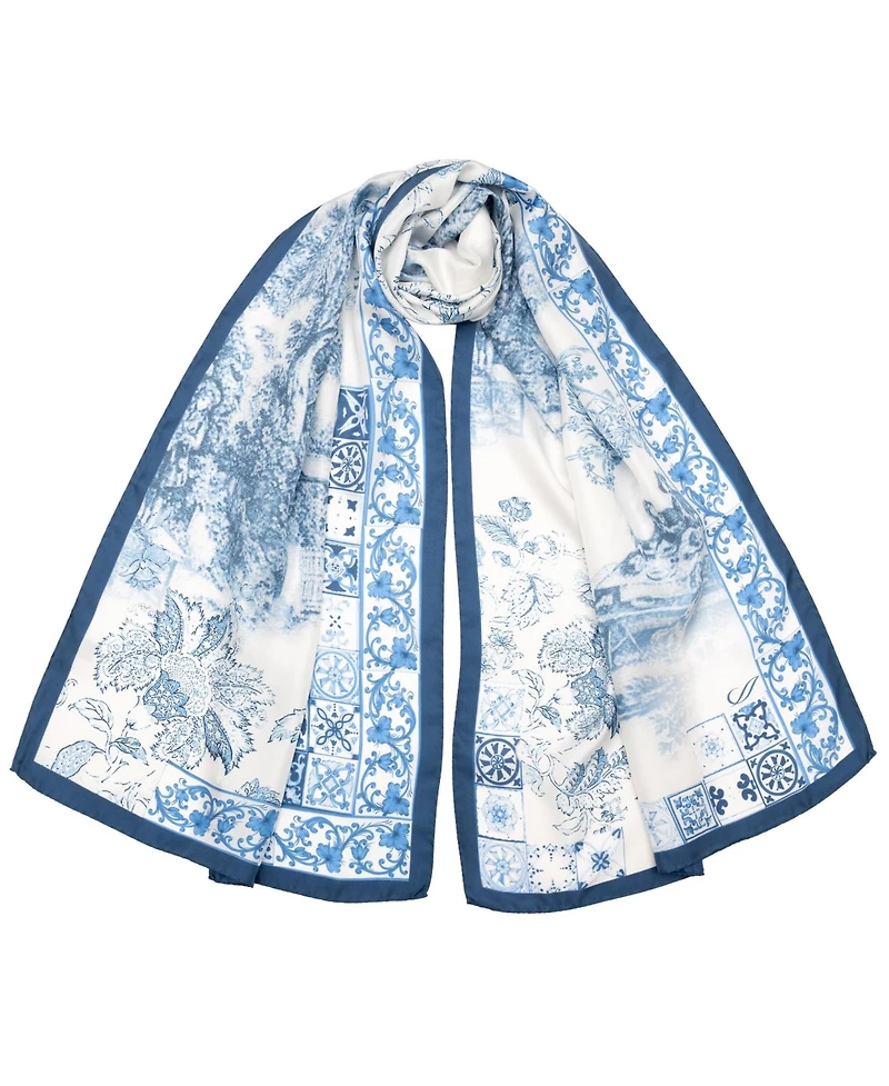 Toile - Long Silk Scarf for Women