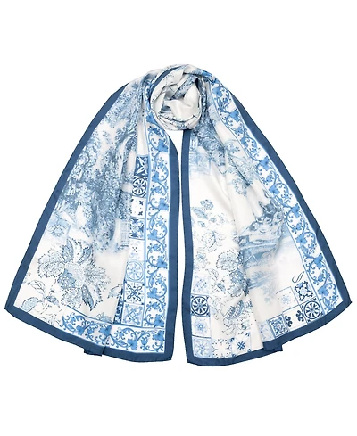 Toile - Long Silk Scarf for Women