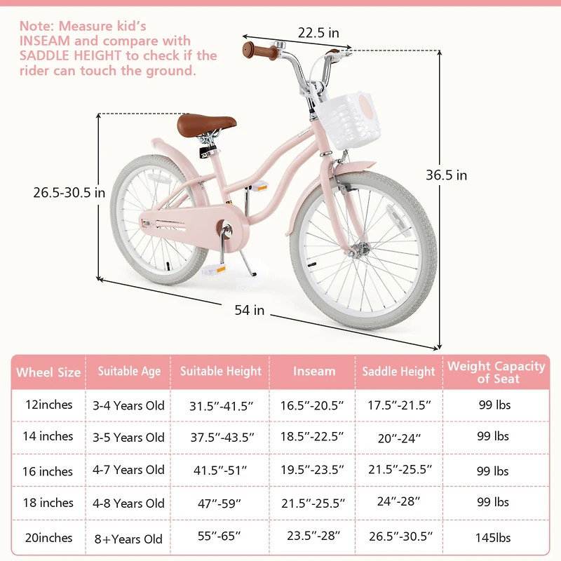 Kids Bike with Kickstand for Boys and Girls – Durable, Safe, and Fun Ride for Young Riders