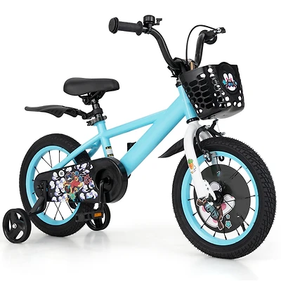 Kids Bike with Adjustable Handlebar and Saddle Perfect Bicycle for Children Aged 4-8 Years Old