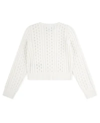 abercrombie kids Girls Cropped Cable Cardigan Sweater