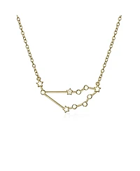 Bling Jewelry Delicate Celestial Astrology Zodiac Capricorn Constellation Stars Necklace Gold Plated Sterling Silver