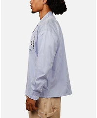 Carre Men's Floral Oversized Button Up Shirt