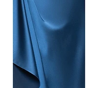 Xscape Women's Collar Sleeveless Sheath Midi Dress
