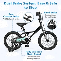 Kids Bike with Adjustable Seat and Low-Step Frame for Easy Mounting