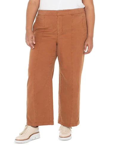 Liverpool Los Angeles Plus High-Rise Wide-Leg Pants