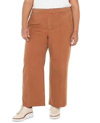 Liverpool Los Angeles Plus High-Rise Wide-Leg Pants