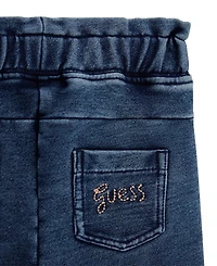 Guess Baby Girls 2-Piece Long Sleeve T-Shirt and Knit Denim Pants Set