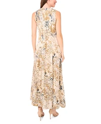 1.state Women's Sleeveless Chiffon Maxi Dress