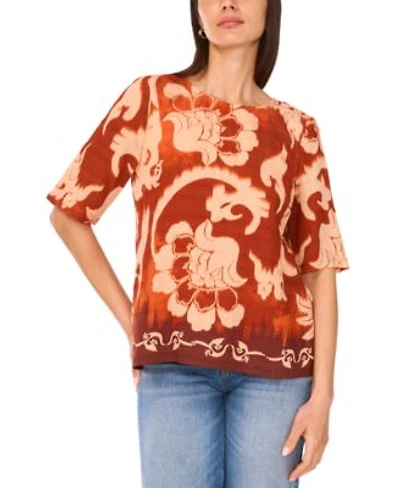 Womens Paisley Print Shirt Wide Leg Pant