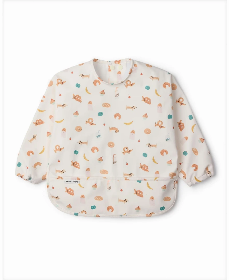 Loulou Lollipop Baby Long Sleeve Bib Learning Utensil Set