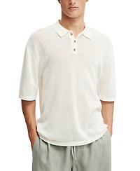 Cotton On Men's Knitted Polo Shirt