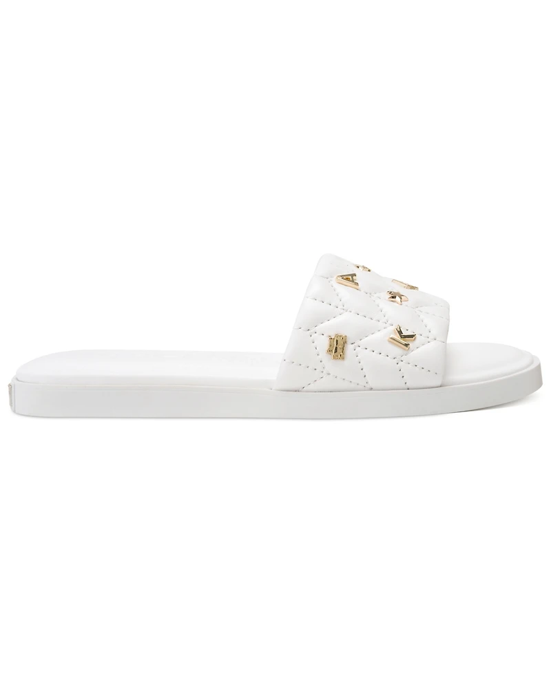 Karl Lagerfeld Paris Women's Carenza Studded Slide Sandals