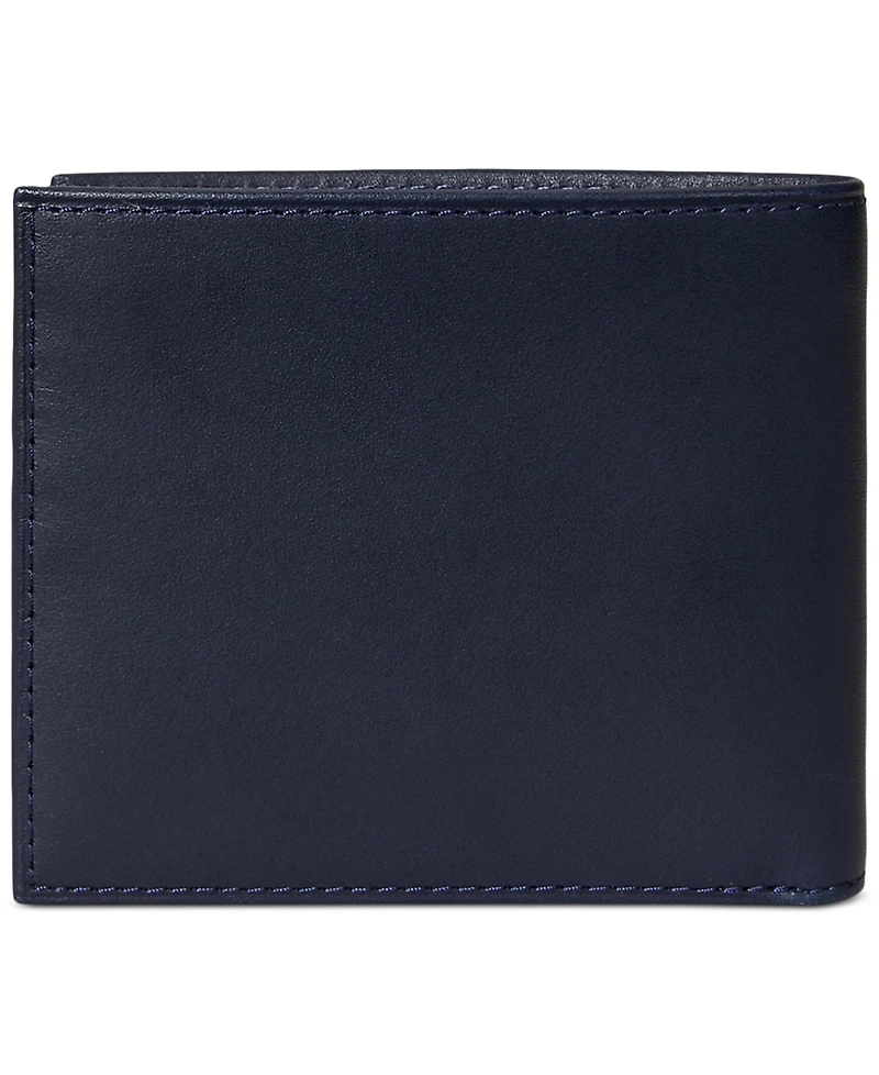 Polo Ralph Lauren Men's Polo Bear Leather Billfold Wallet