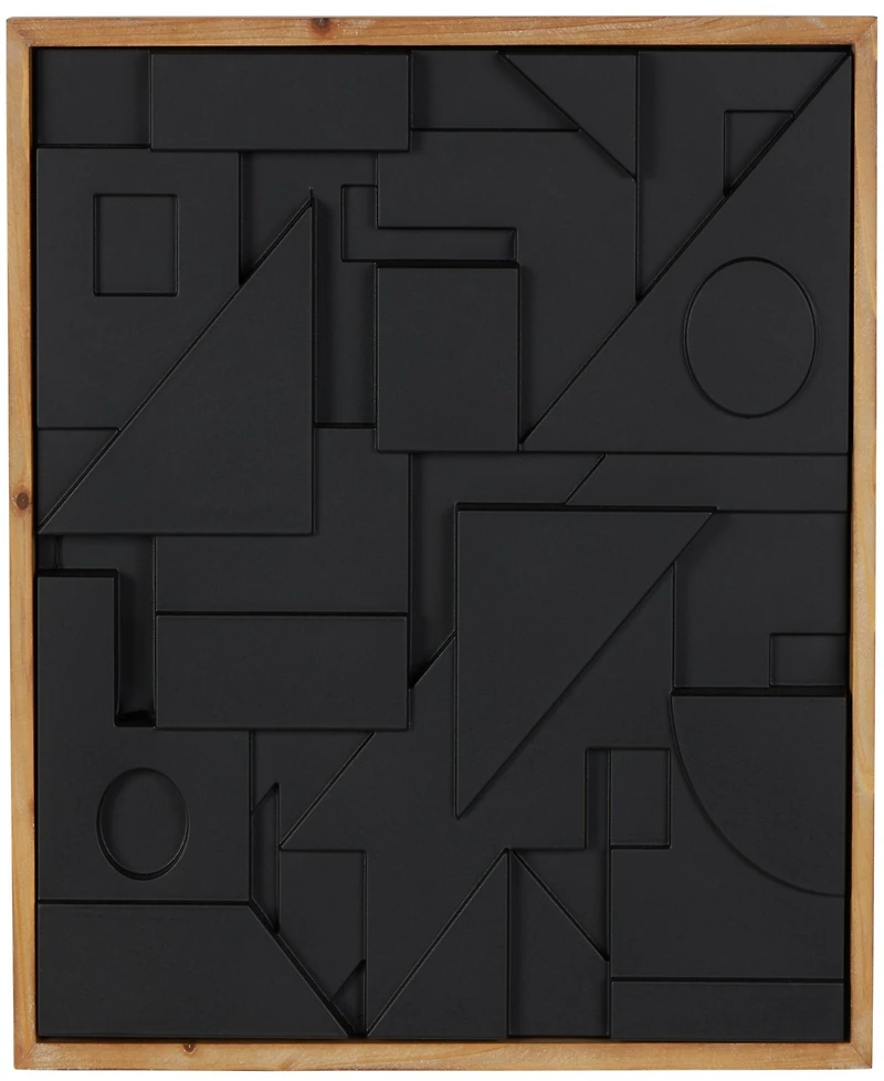 Rosemary Lane Wood 24" Contemporary Wall Decor