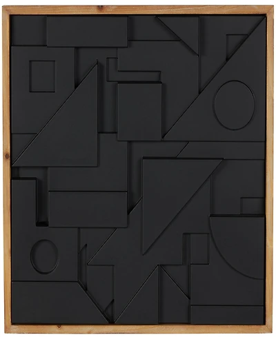 Rosemary Lane Wood 24" Contemporary Wall Decor