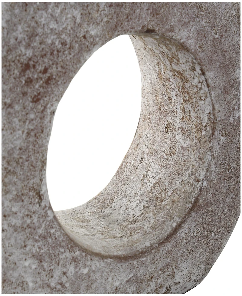 Rosemary Lane 12" Antique Style Donut Textured Ceramic Vase