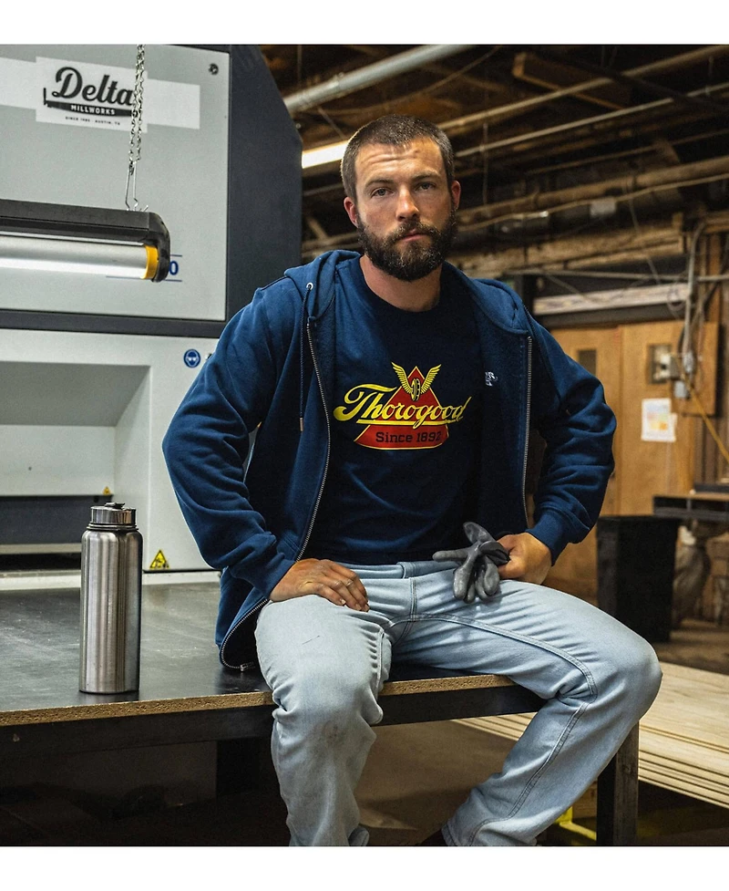 Thorogood Men's Heavyweight Full Zip Up Hoodie