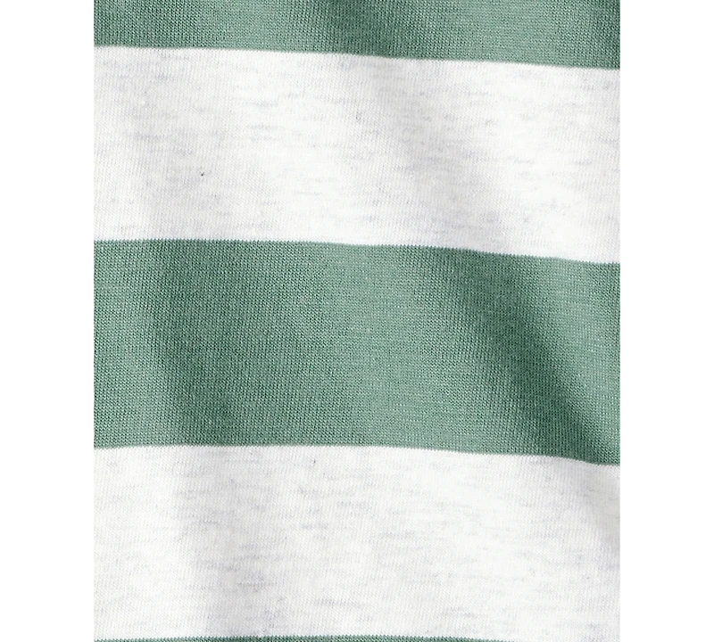 Carter's Baby Boys Striped Polo Bodysuit & Pull-On Pants, 2 Piece Set