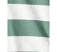 Carter's Baby Boys Striped Polo Bodysuit & Pull-On Pants, 2 Piece Set