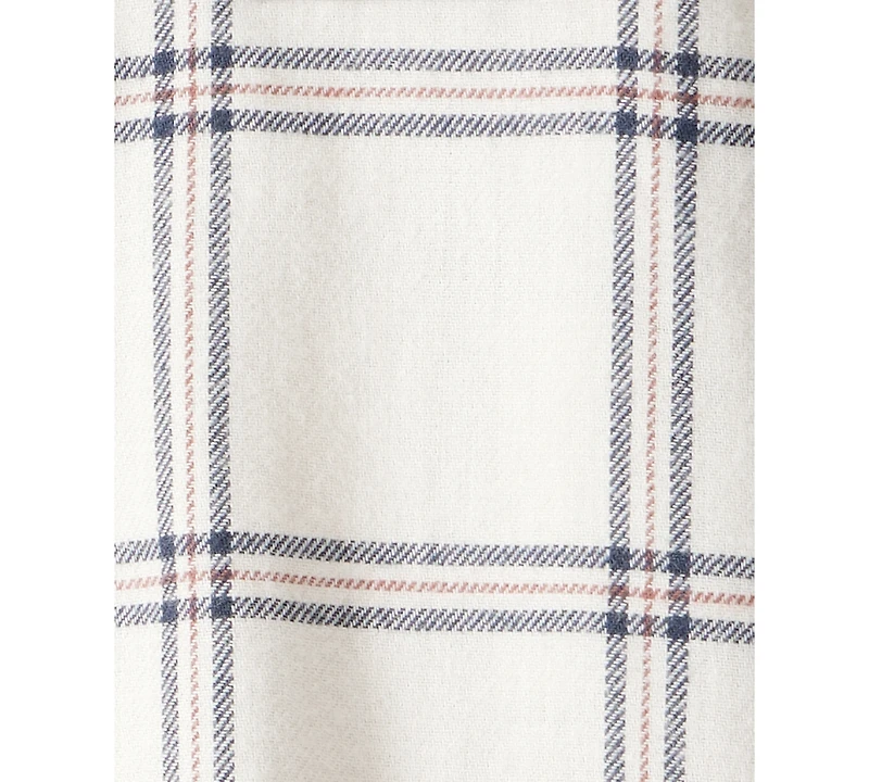 Carter's Baby Boys Cotton Plaid Button-Front Shirt & Cargo Pants, 2 Piece Set
