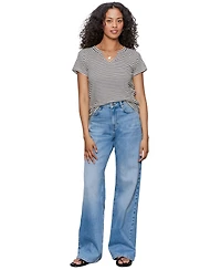 Sanctuary Women's Notch-Neck Short-Sleeve T-Shirt