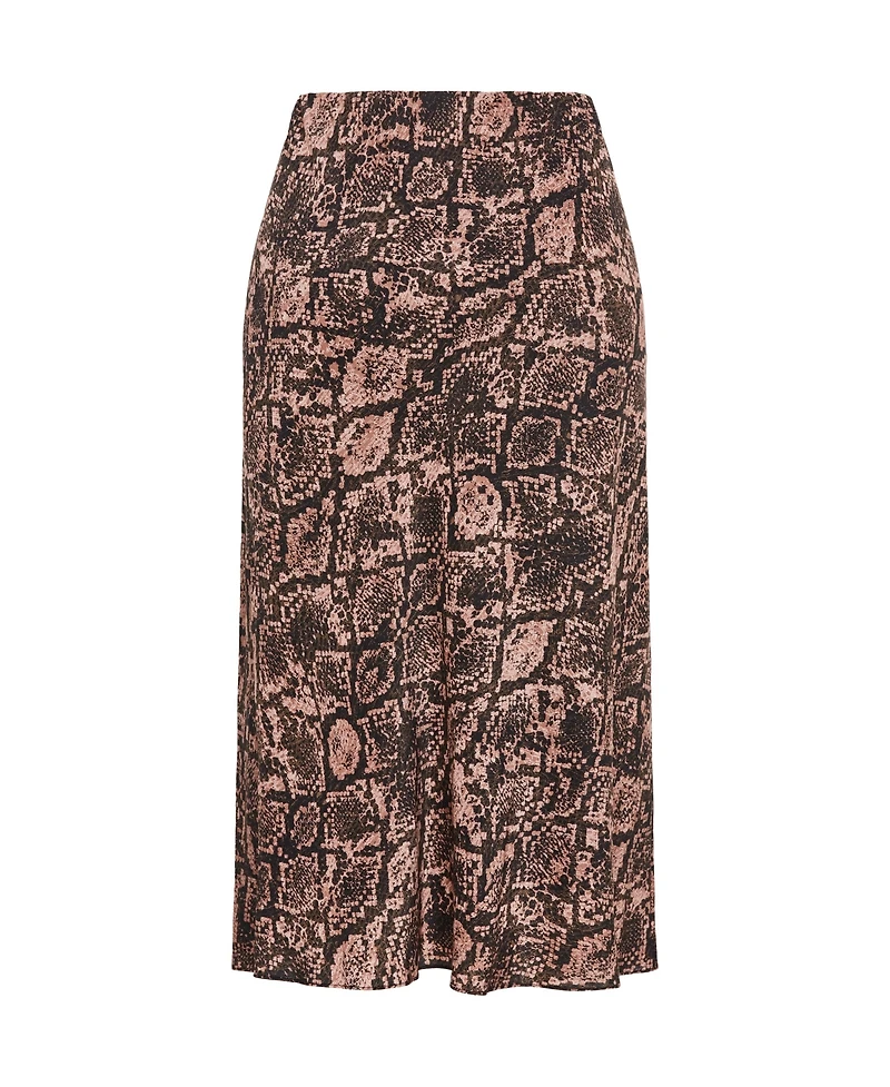 City Chic Plus Size Kyra Slip Midi Skirt